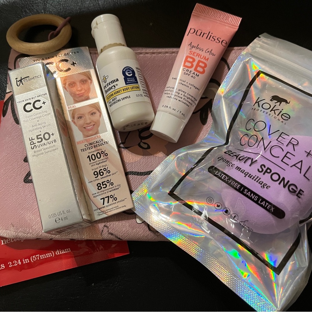 ipsy Makeup Collection with Pink and White Accents